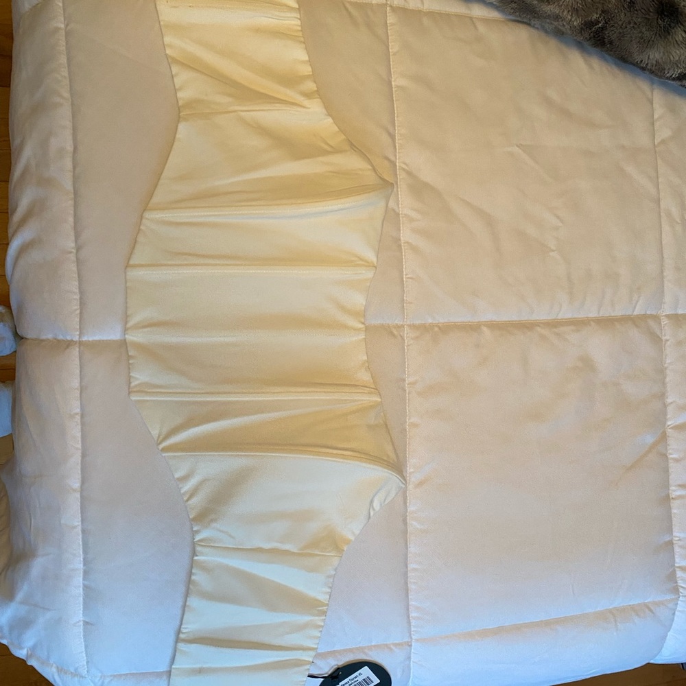 White fox corset top